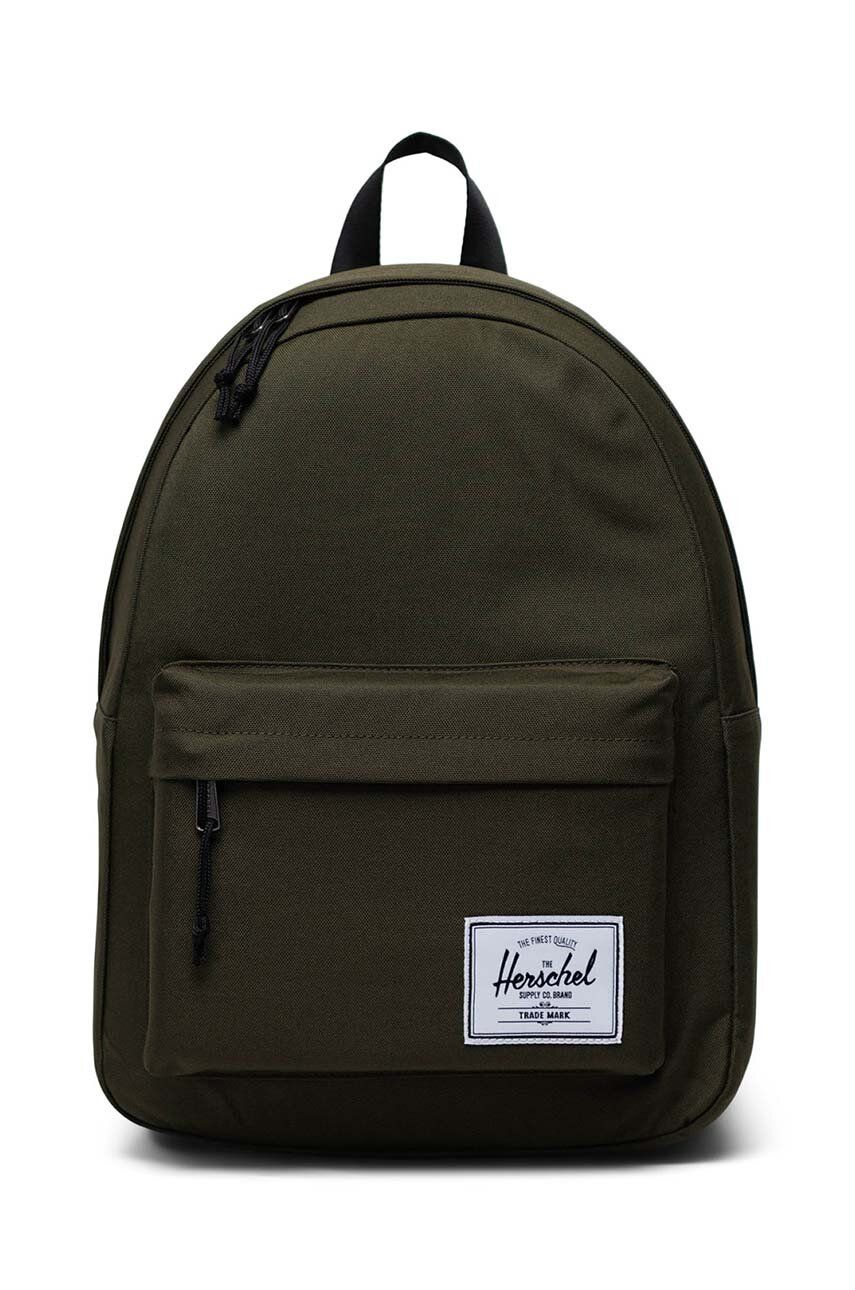 Herschel rucsac Classic Backpack culoarea verde, mare, neted