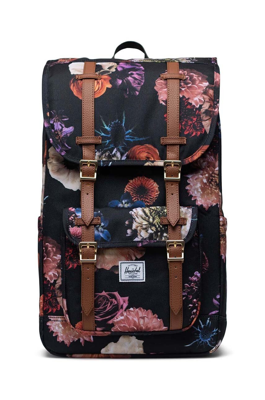 

Рюкзак Herschel Little America Backpack колір чорний великий візерунок