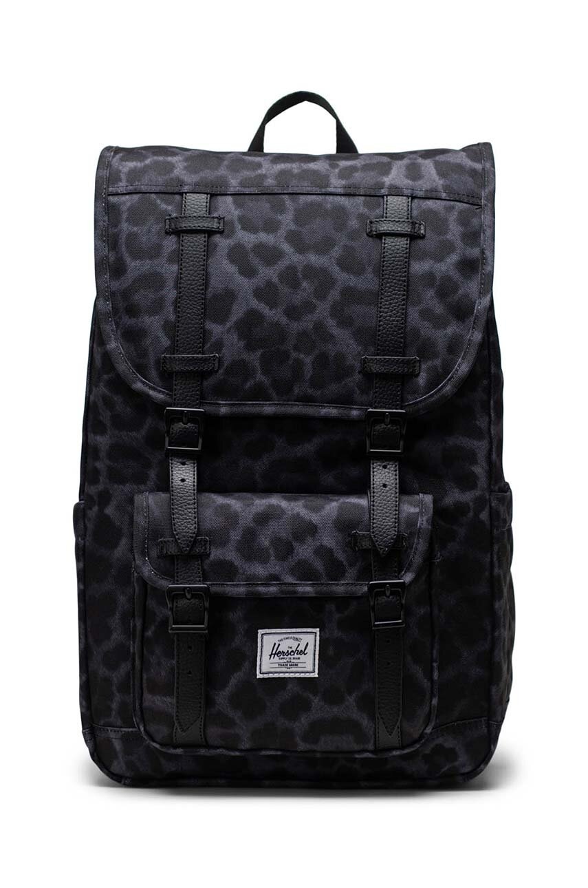 

Рюкзак Herschel Little America Mid Backpack колір чорний великий візерунок