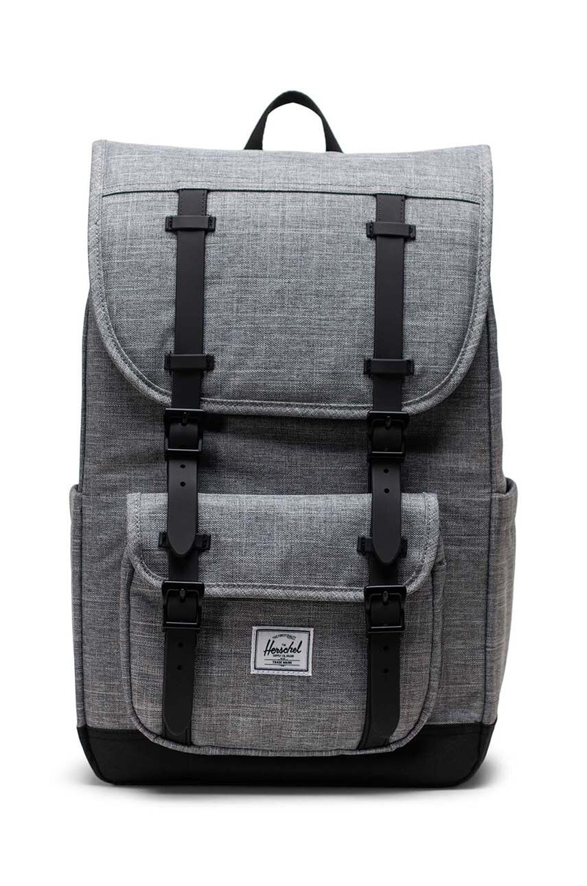 Herschel rucsac 11391-00919-OS Little America Mid Backpack culoarea gri, mare, modelator