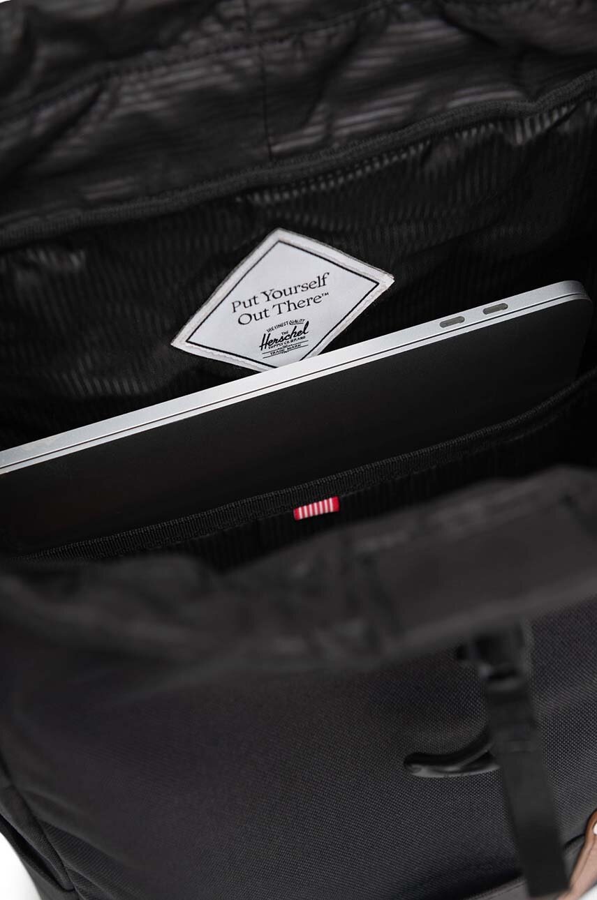 Σακίδιο πλάτης Herschel Retreat Small Backpack χρώμα: μαύρο φωτογραφία