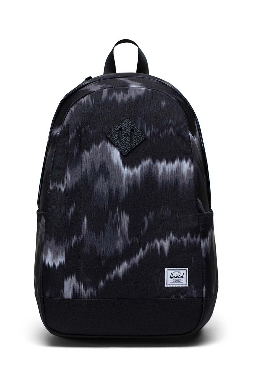 Batoh Herschel Seymour Backpack černá barva, velký, hladký - černá - 100 % Recyklovaný polyester