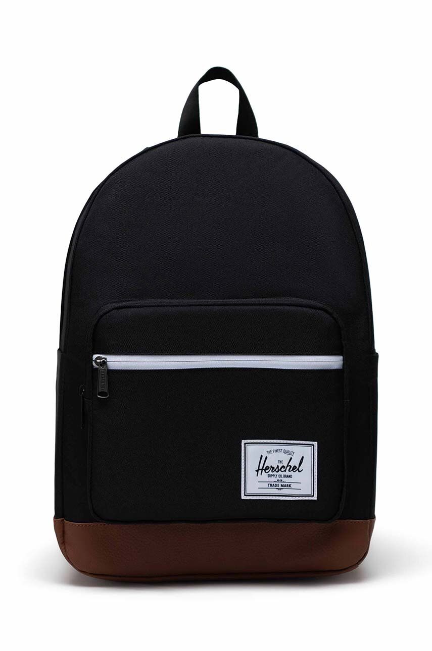 Herschel rucsac Pop Quiz Backpack culoarea negru, mare, neted