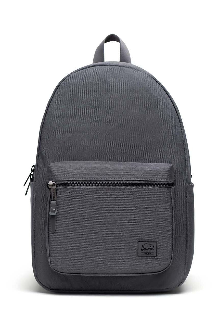 Herschel rucsac Settlement Backpack culoarea gri, mare, neted