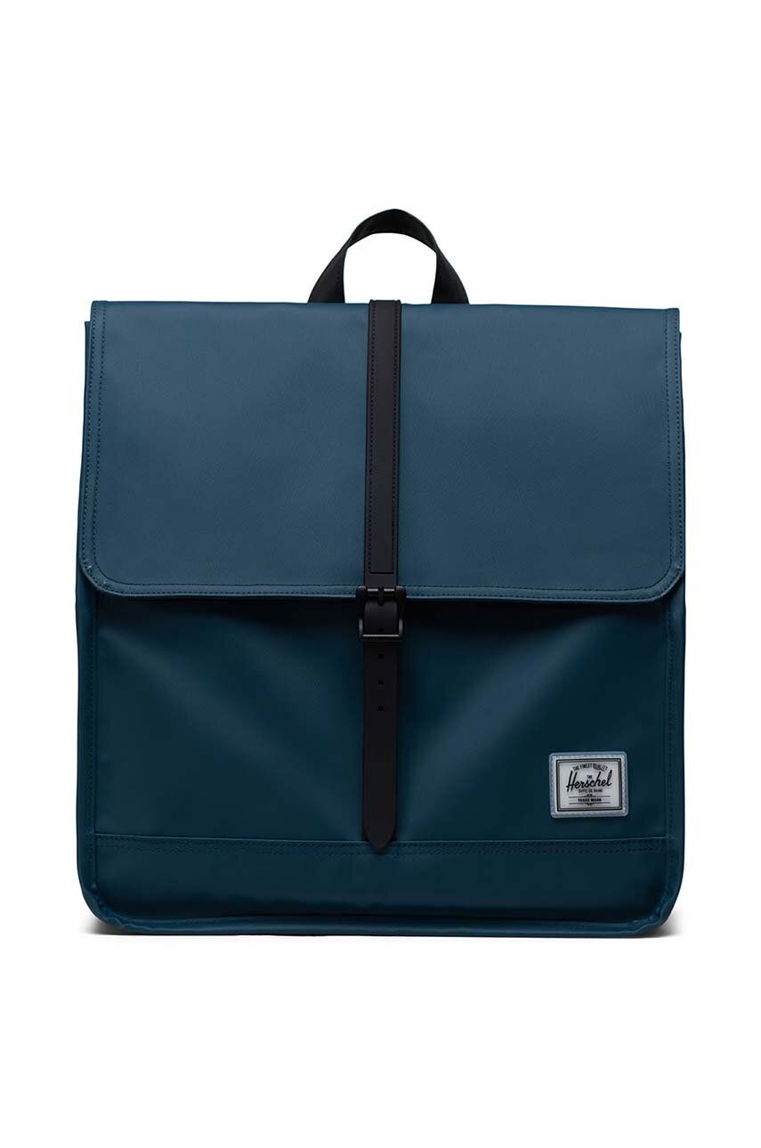 Herschel rucsac City Backpack culoarea verde, mare, neted