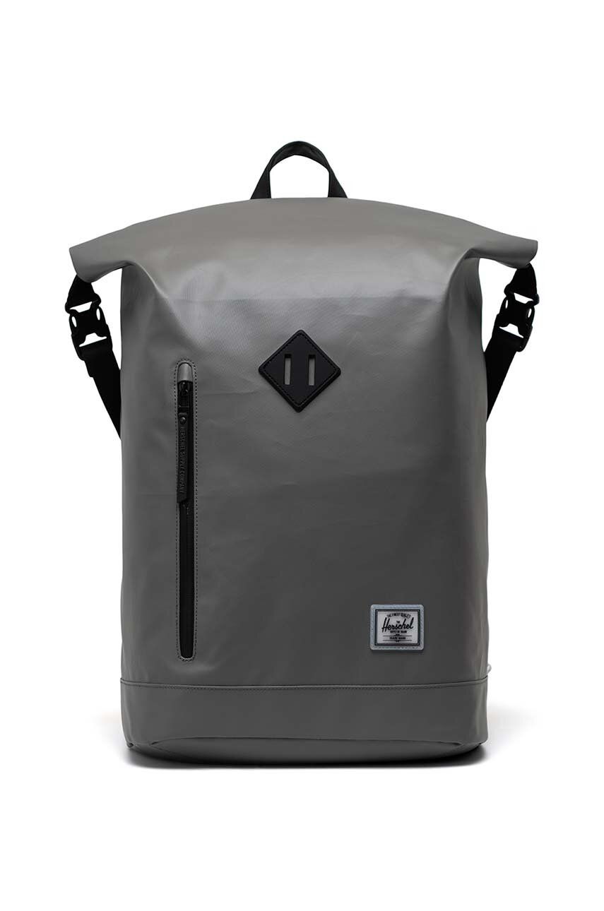 Herschel rucsac Roll Top Backpack culoarea gri, mare, neted Accesorii imagine 2022