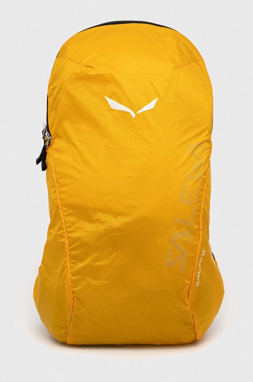 Salewa rucsac culoarea galben, mare, neted