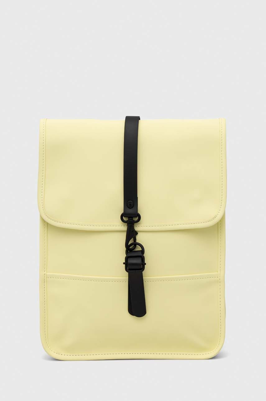 Rains rucsac 13660 backpack micro culoarea galben, mare, neted