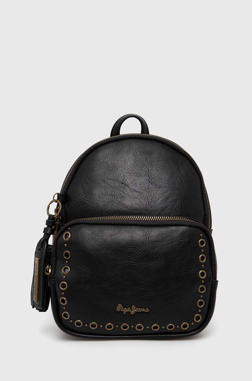 Pepe Jeans rucsac Camper culoarea negru, mic, cu imprimeu