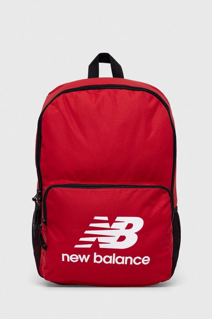 Ruksak New Balance BG93040GSCW červená farba, veľký, jednofarebný