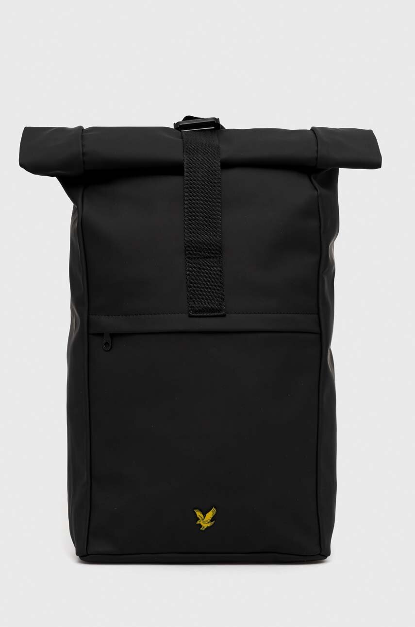 

Рюкзак Lyle & Scott колір чорний великий однотонний