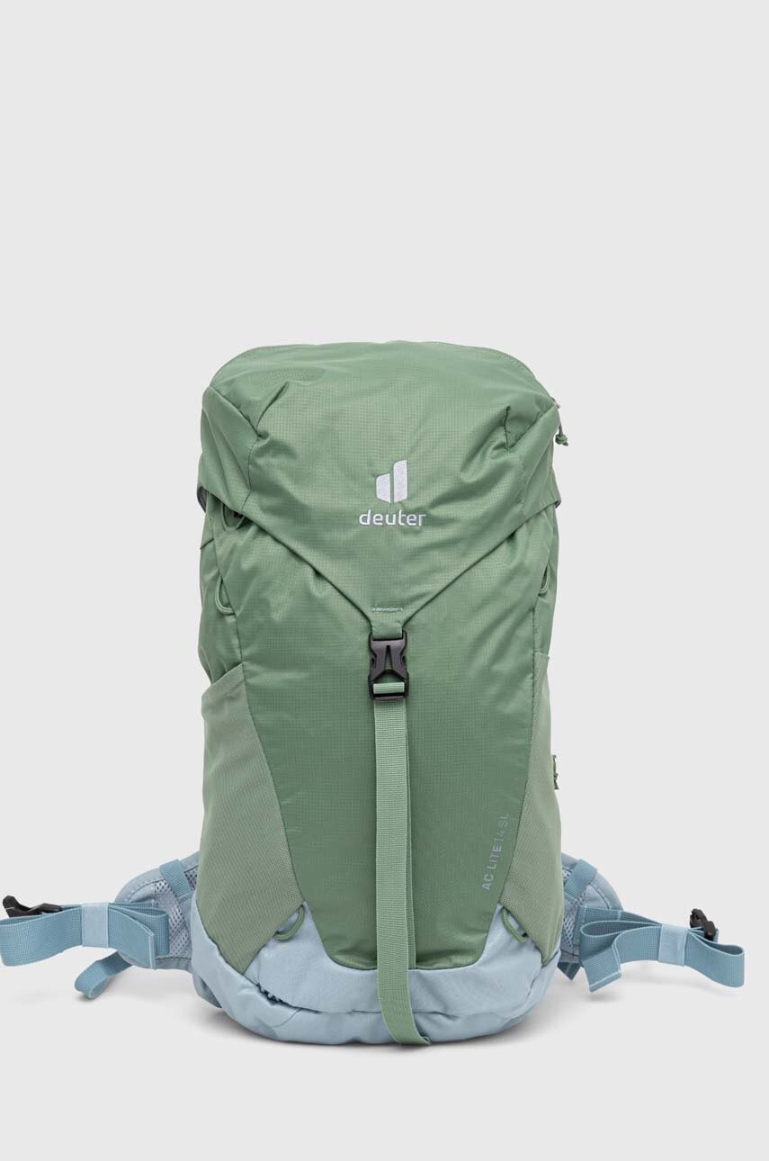 Batoh Deuter AC Lite 14 SL zelená barva, velký, hladký - zelená - 100 % Polyester