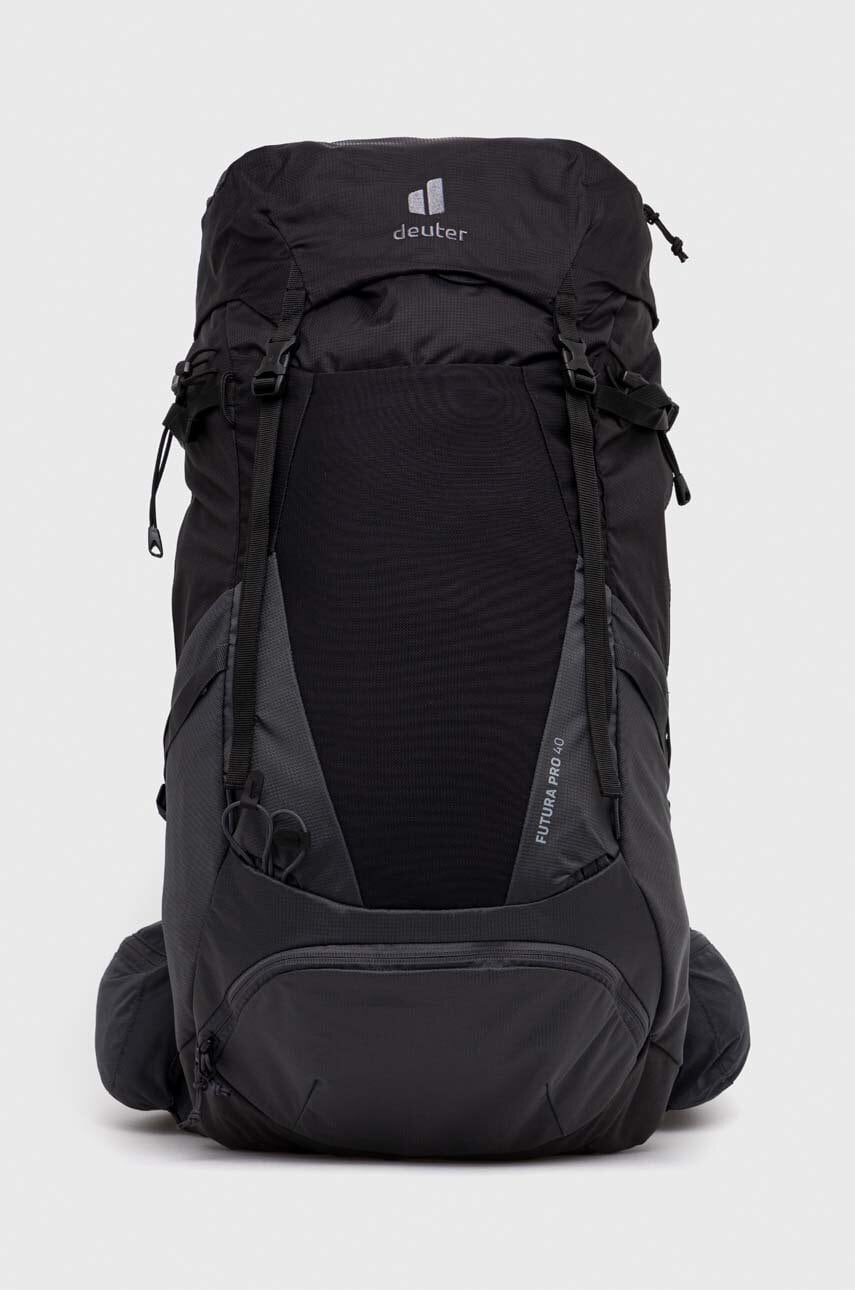 Deuter rucsac Futura Pro 40 culoarea negru, mare, neted Deuter rucsac Futura Pro 40 culoarea negru, mare, neted