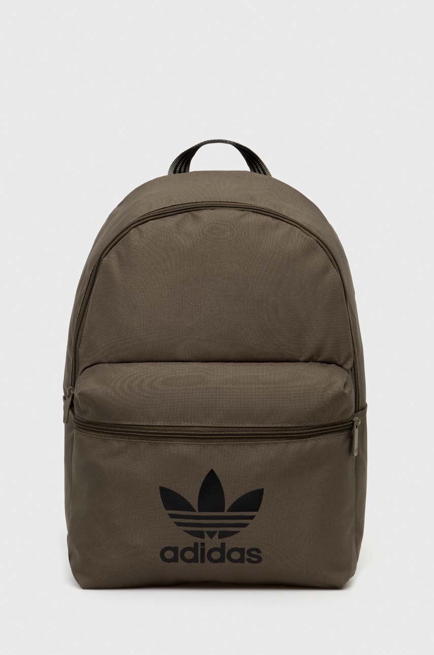 Levně Batoh adidas Originals zelená barva, velký, s potiskem