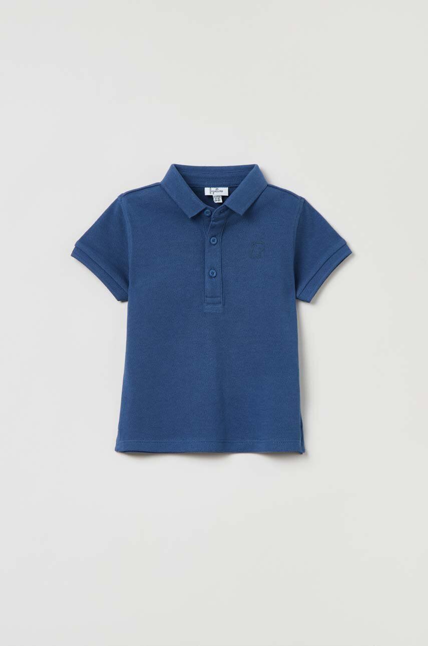 Dětské polo tričko OVS - modrá -  100 % Bavlna