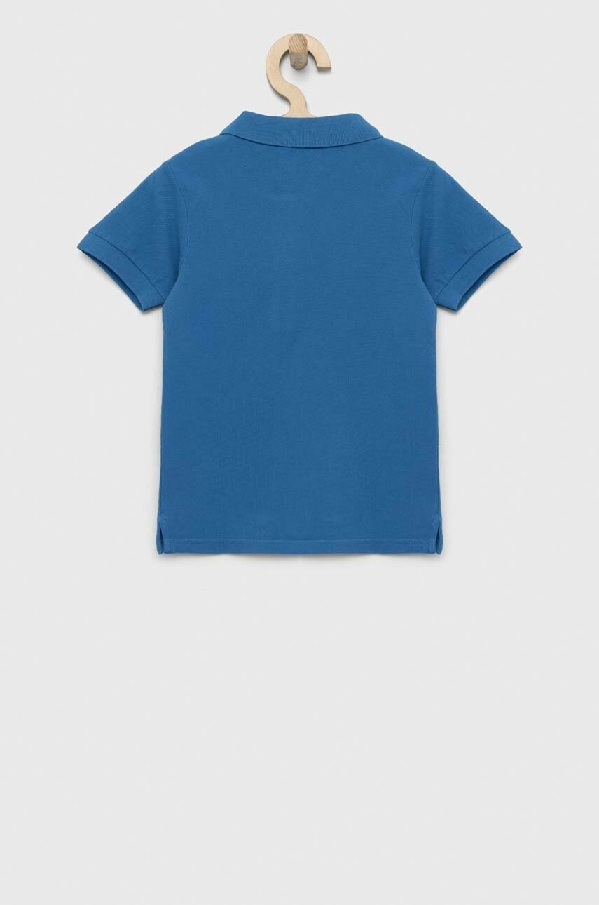 

Дитяче бавовняне поло United Colors of Benetton однотонний