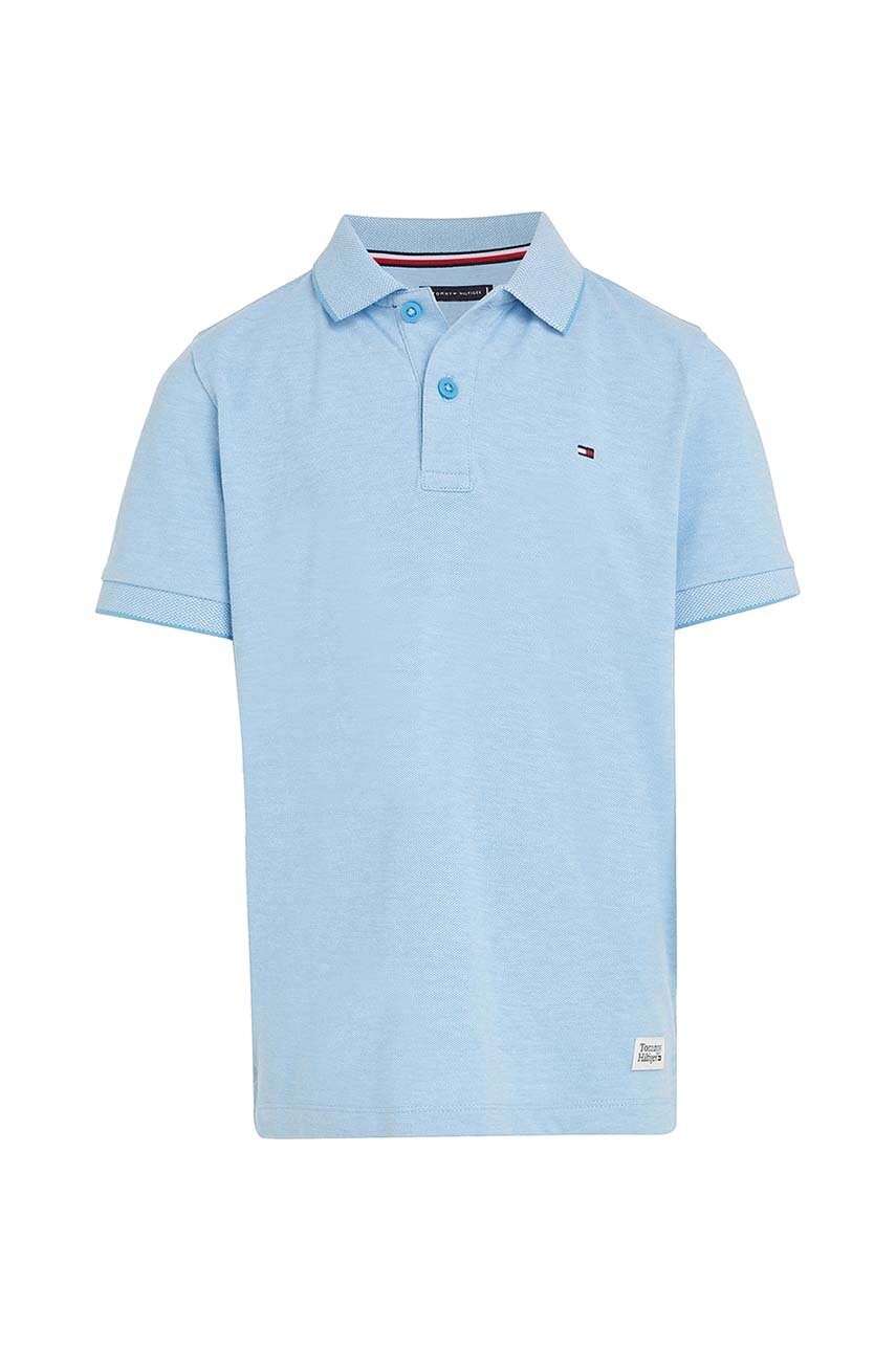 

Дитяче бавовняне поло Tommy Hilfiger меланж