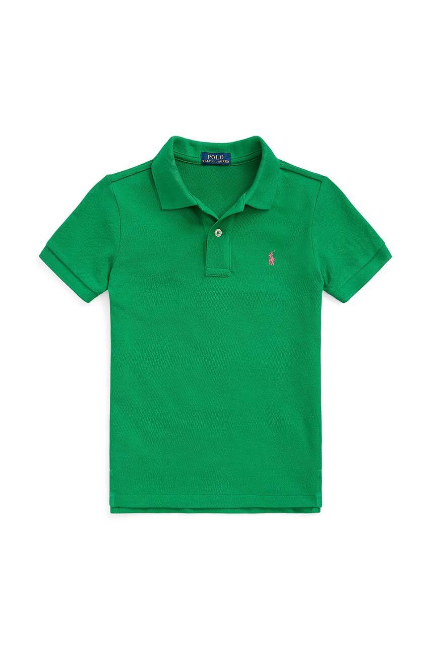 Dětské polo tričko Polo Ralph Lauren zelená barva - zelená