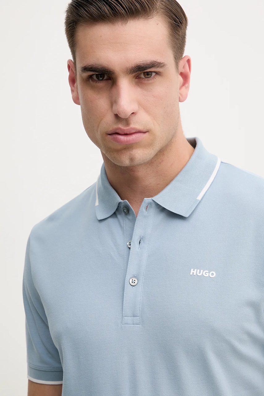 HUGO polo tričko pánske s bavlnou Dinoso222