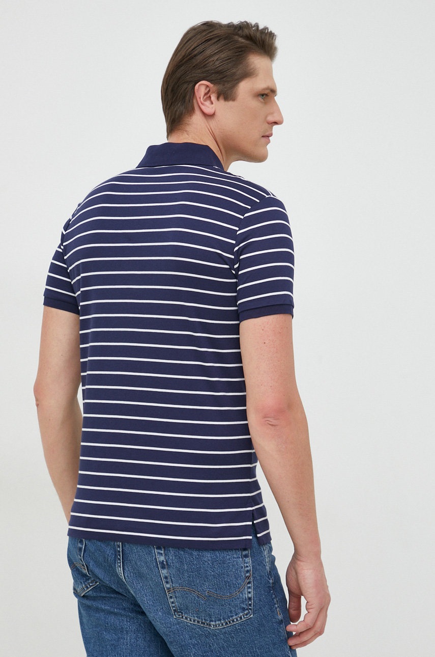 Polo Ralph Lauren pamut póló sötétkék, mintás termék 2. képe