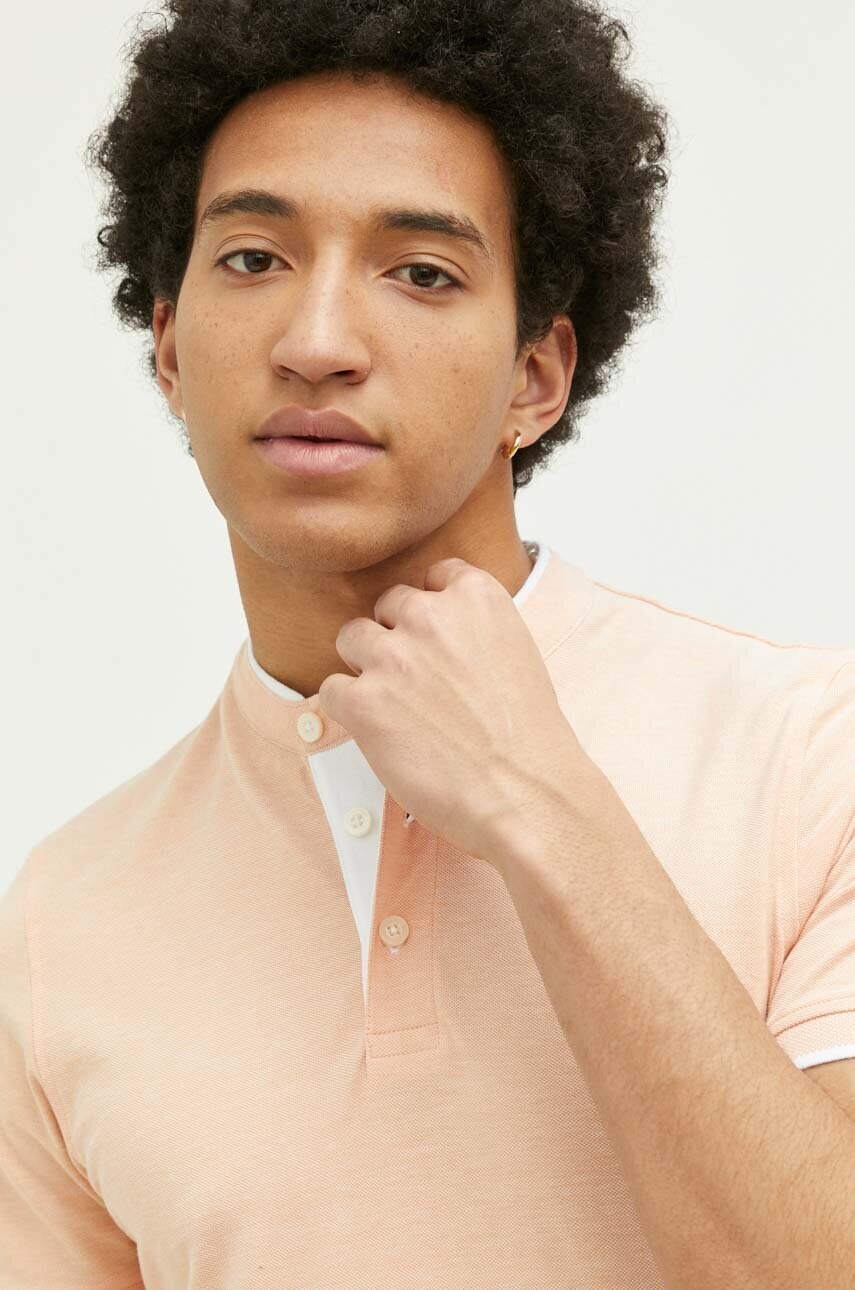 

Бавовняне поло Jack & Jones JJEPAULOS колір помаранчевий однотонне 12199711