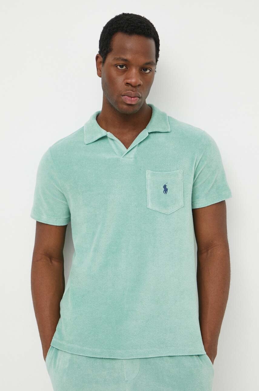 Levně Polo tričko Ralph Lauren zelená barva, 710901044