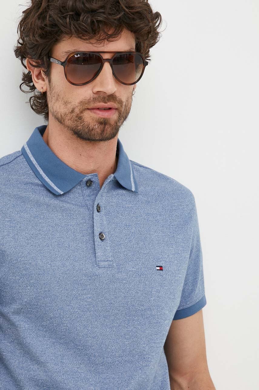 

Бавовняне поло Tommy Hilfiger меланж