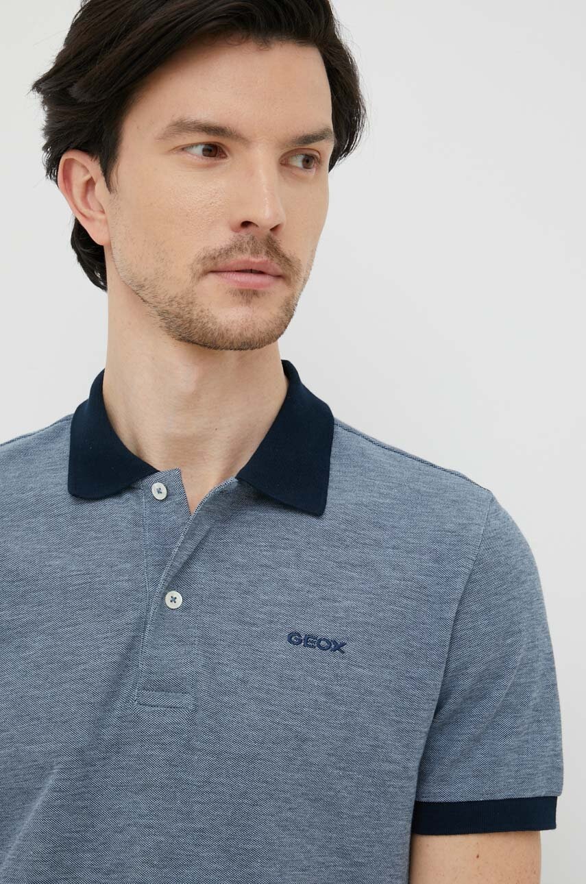 Geox polo de bumbac melanj