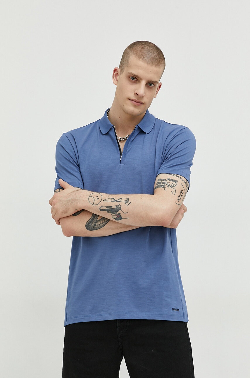 Hugo tricou polo barbati, neted