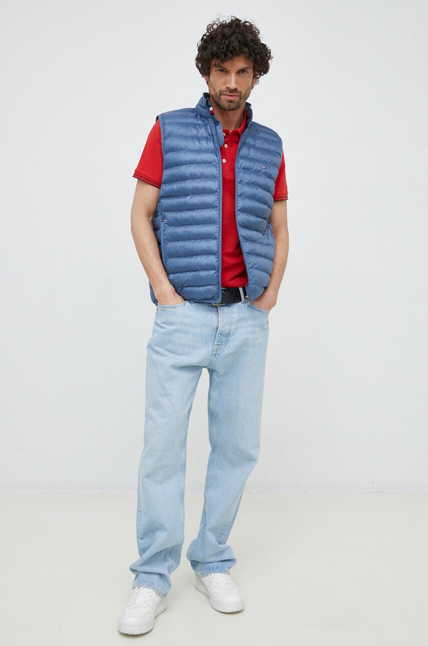 

Бавовняне поло Pepe Jeans Jett колір червоний однотонне