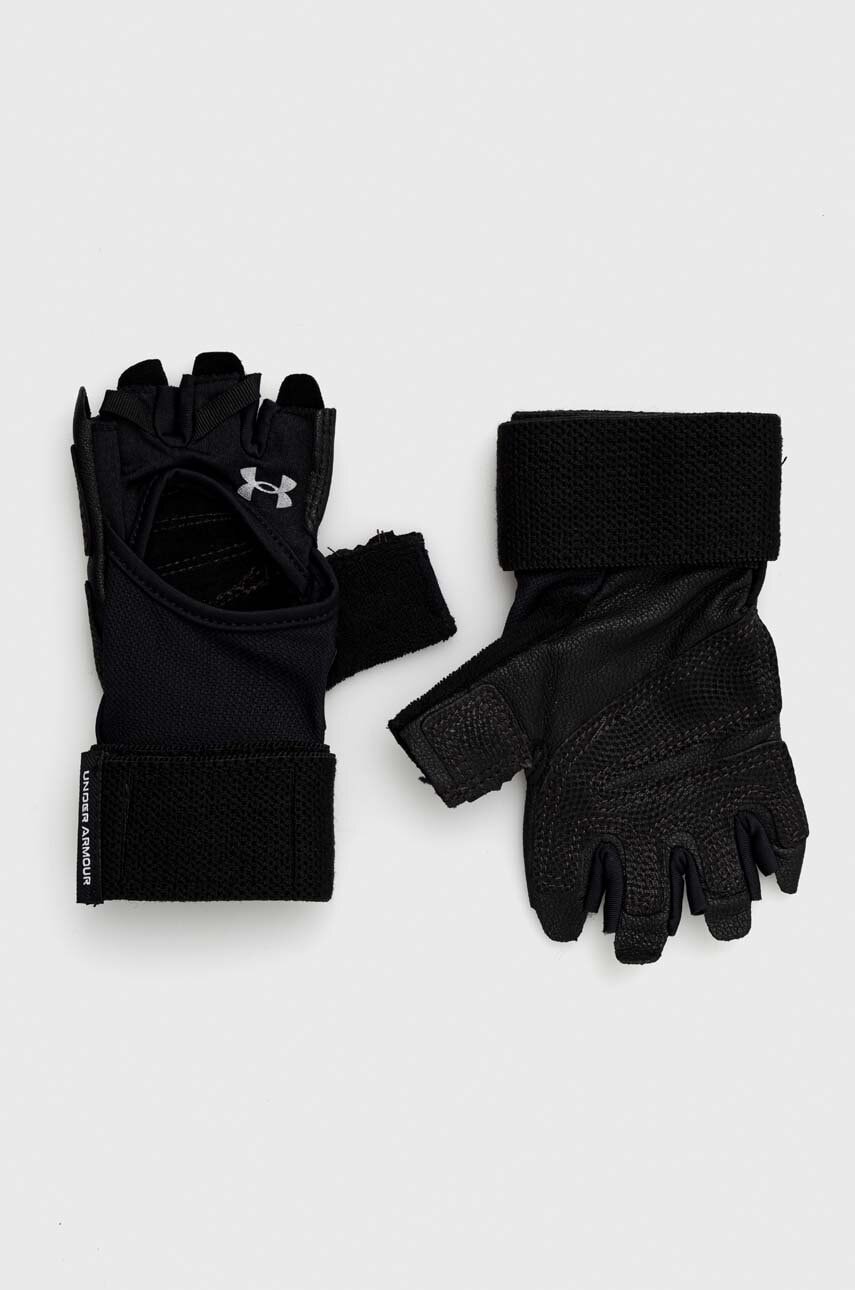 Under Armour Manusi Weightlifting Femei, Culoarea Negru