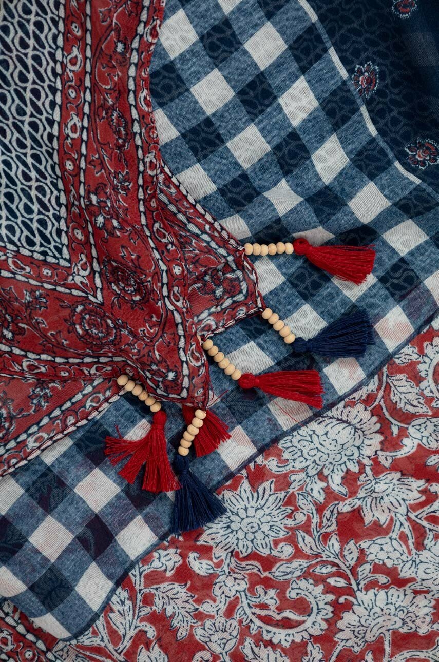 

Платок Pepe Jeans Alaia женская цвет синий узор