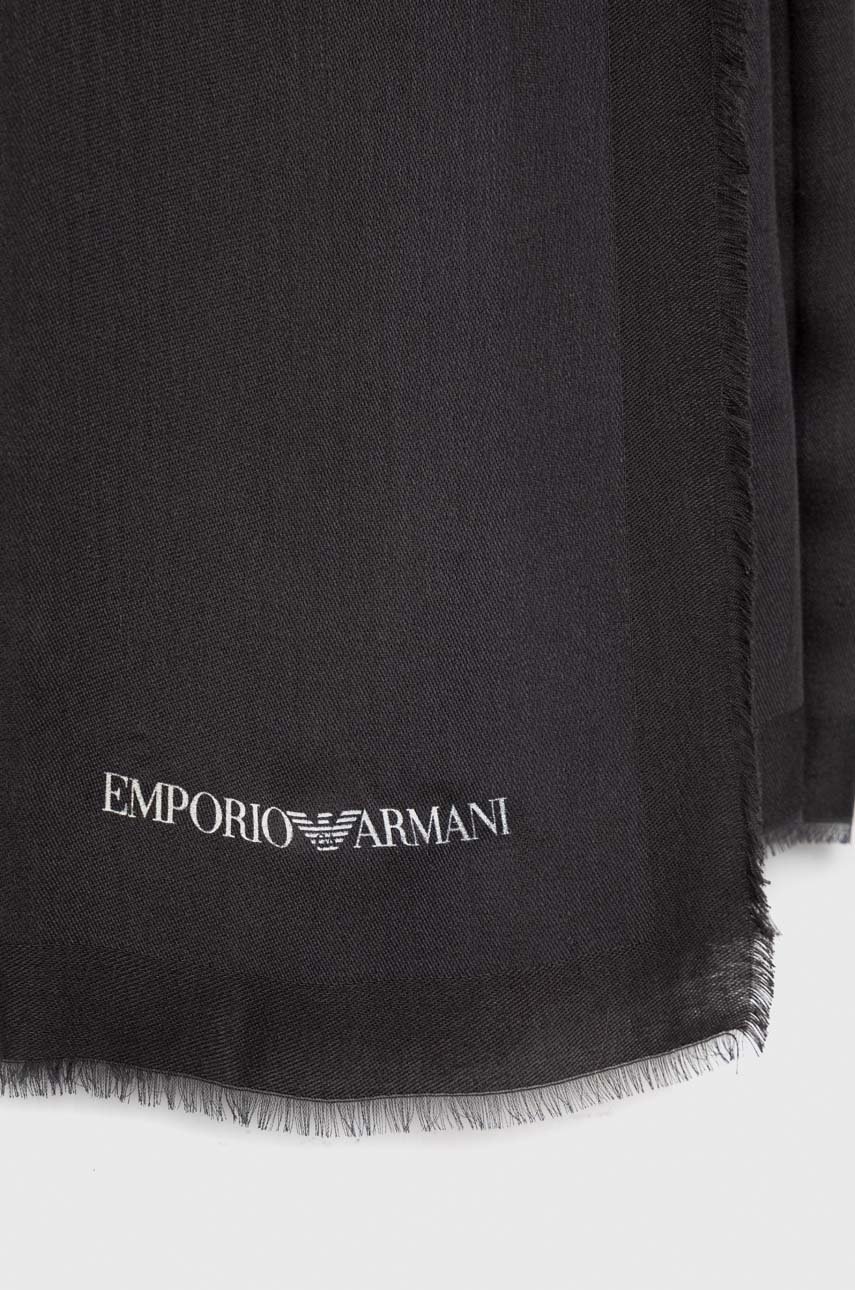 

Платок Emporio Armani мужская цвет серый однотонная
