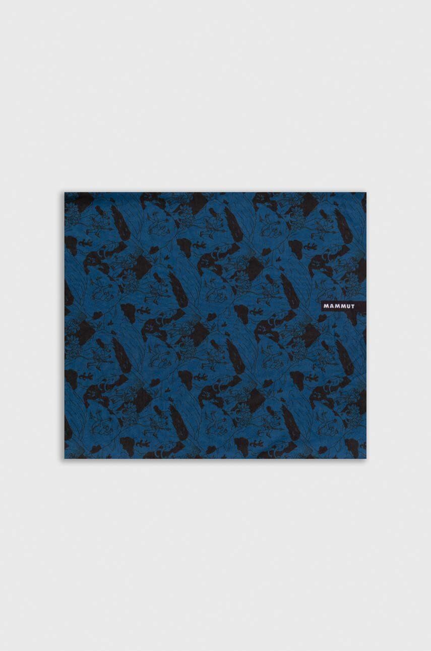 Nákrčník Mammut tmavomodrá barva, vzorovaný - námořnická modř -  100 % Polyester