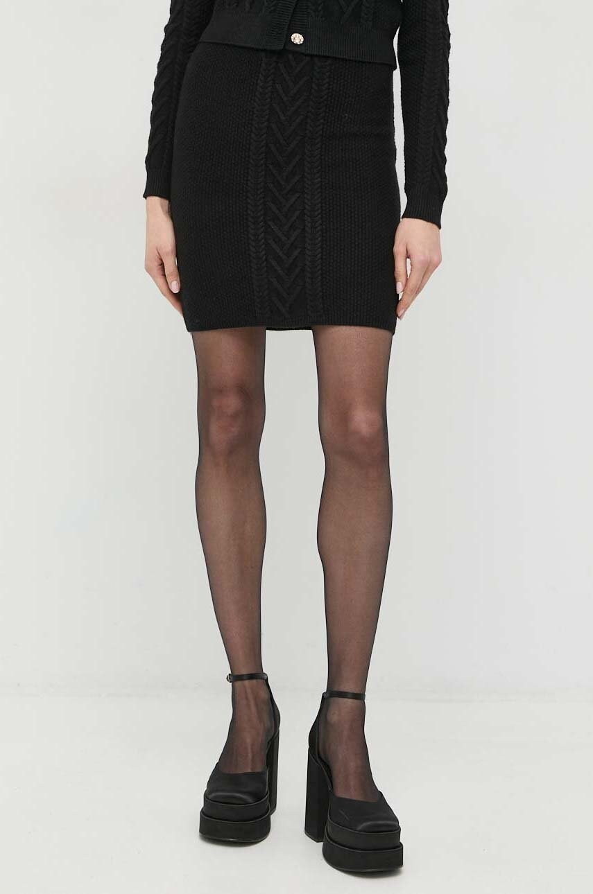 

Спідниця Guess колір чорний mini пряма