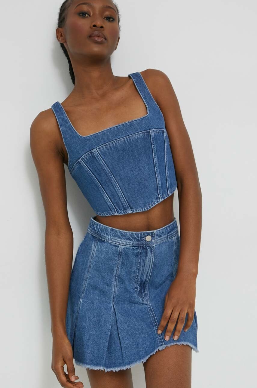 

Джинсова спідниця Tommy Jeans mini розкльошена