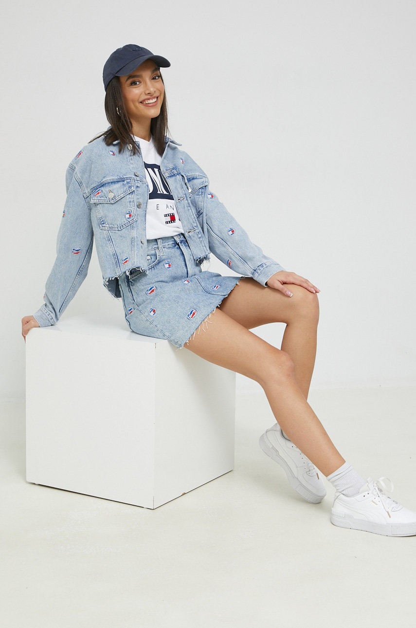 

Джинсовая юбка Tommy Jeans mini прямая