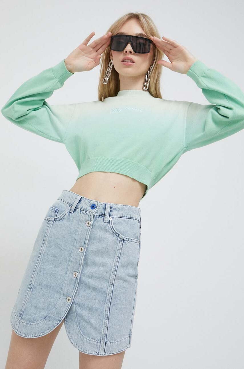 

Джинсова спідниця Karl Lagerfeld Jeans mini пряма
