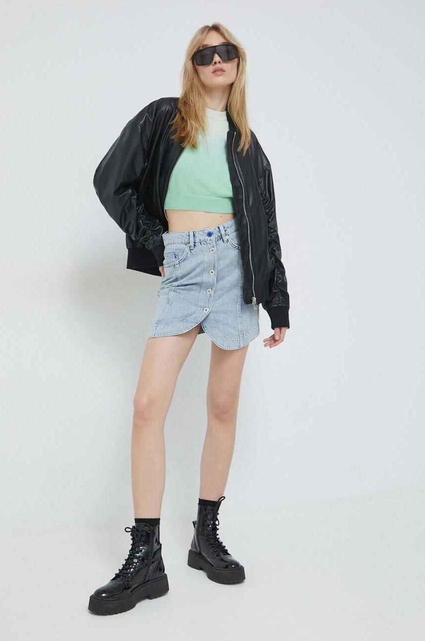 

Джинсовая юбка Karl Lagerfeld Jeans mini прямая