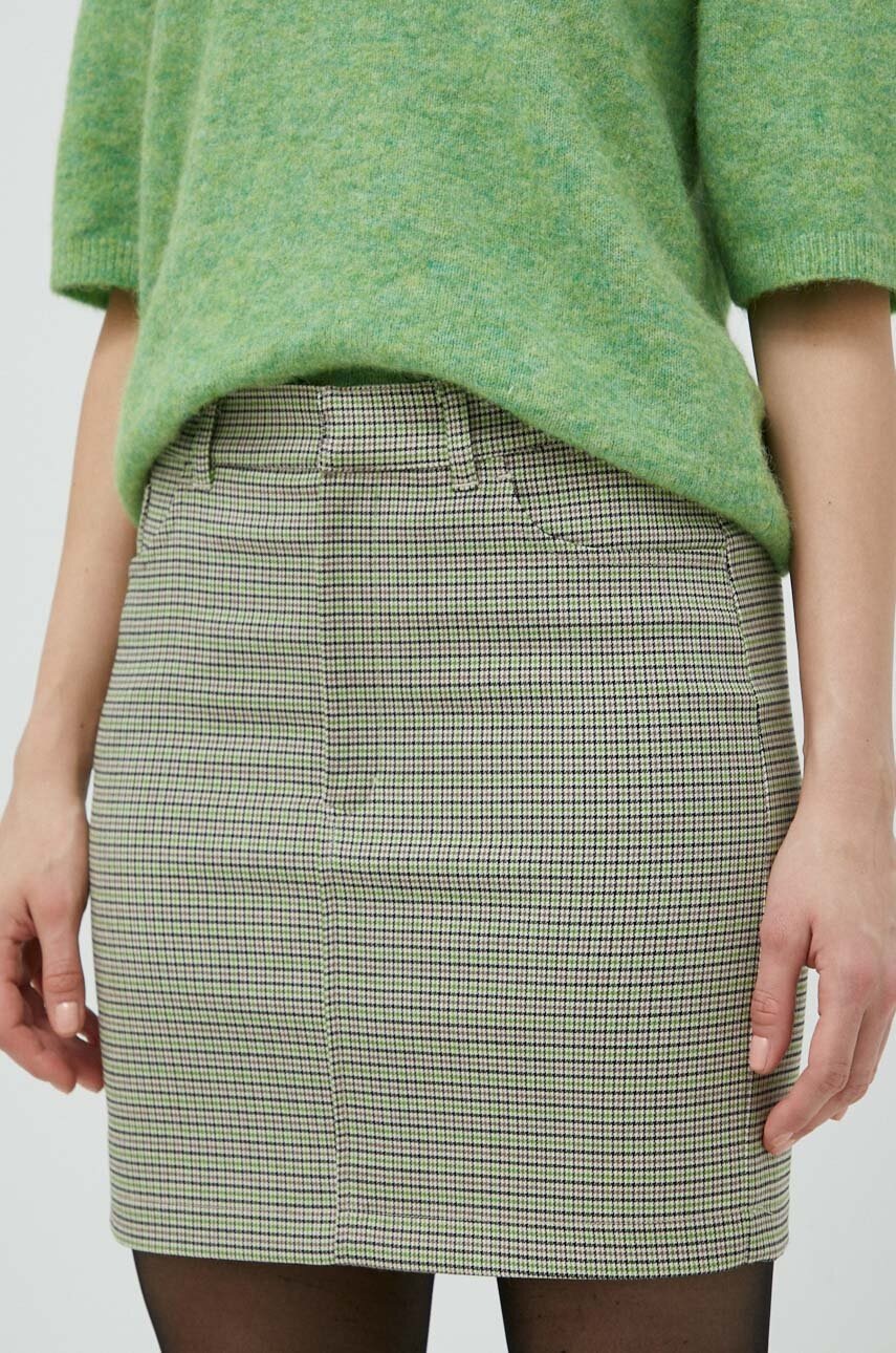 Φούστα Gestuz χρώμα: πράσινο φωτογραφία