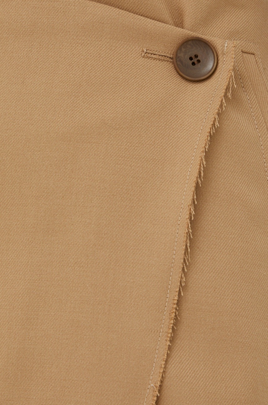 Φούστα By Malene Birger χρώμα: μπεζ φωτογραφία