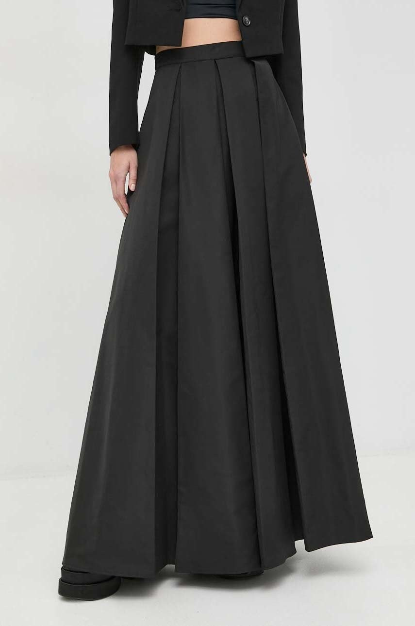 

Спідниця Twinset колір чорний maxi розкльошена