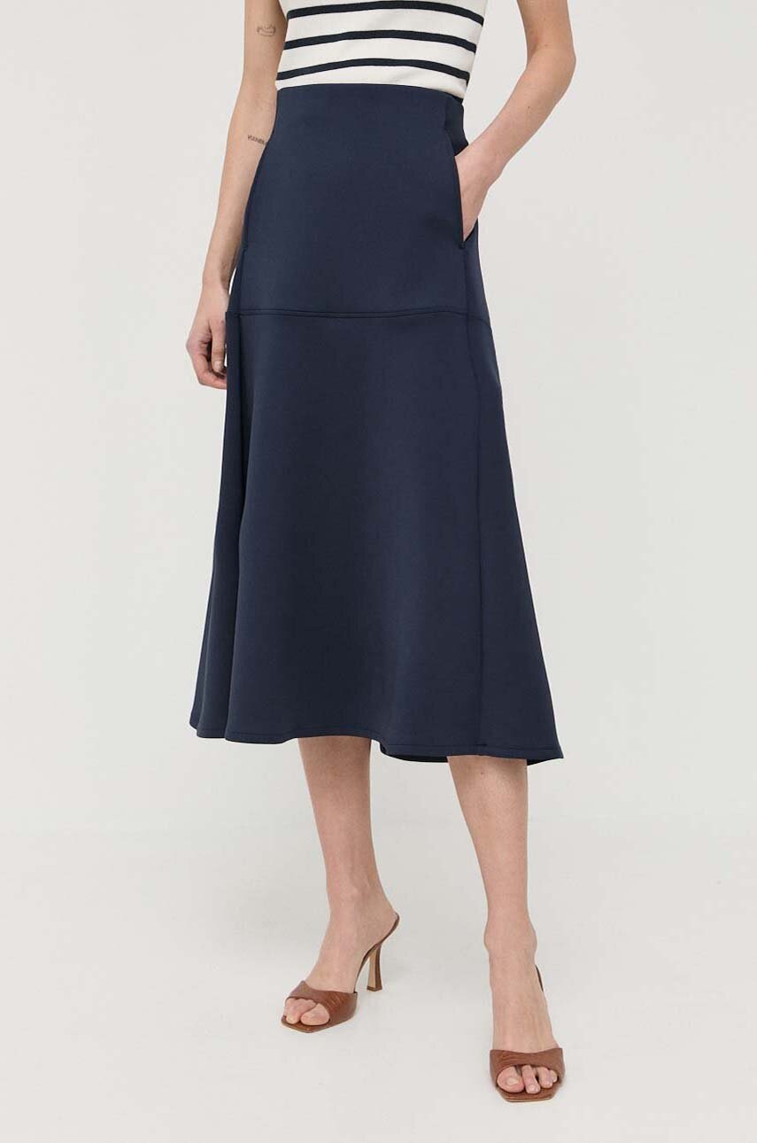 

Юбка Max Mara Leisure цвет синий maxi расклешённая