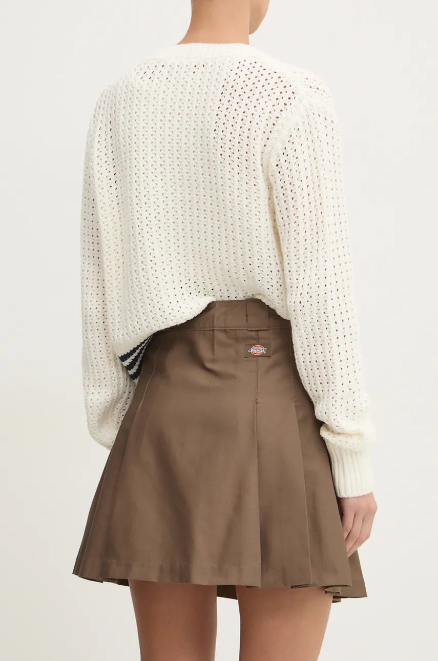 Φούστα Dickies χρώμα: καφέ φωτογραφία