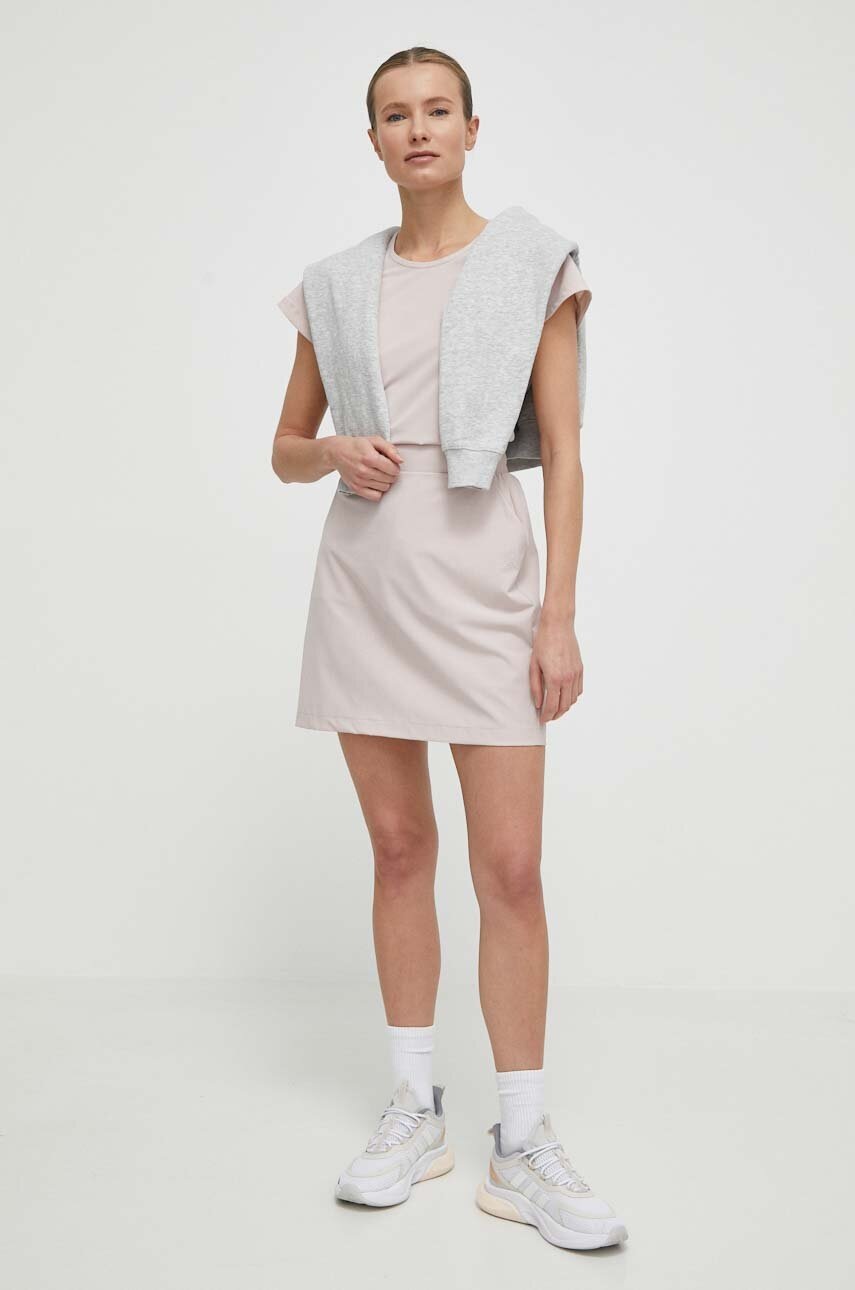 Φούστα Helly Hansen χρώμα: ροζ 34375 φωτογραφία