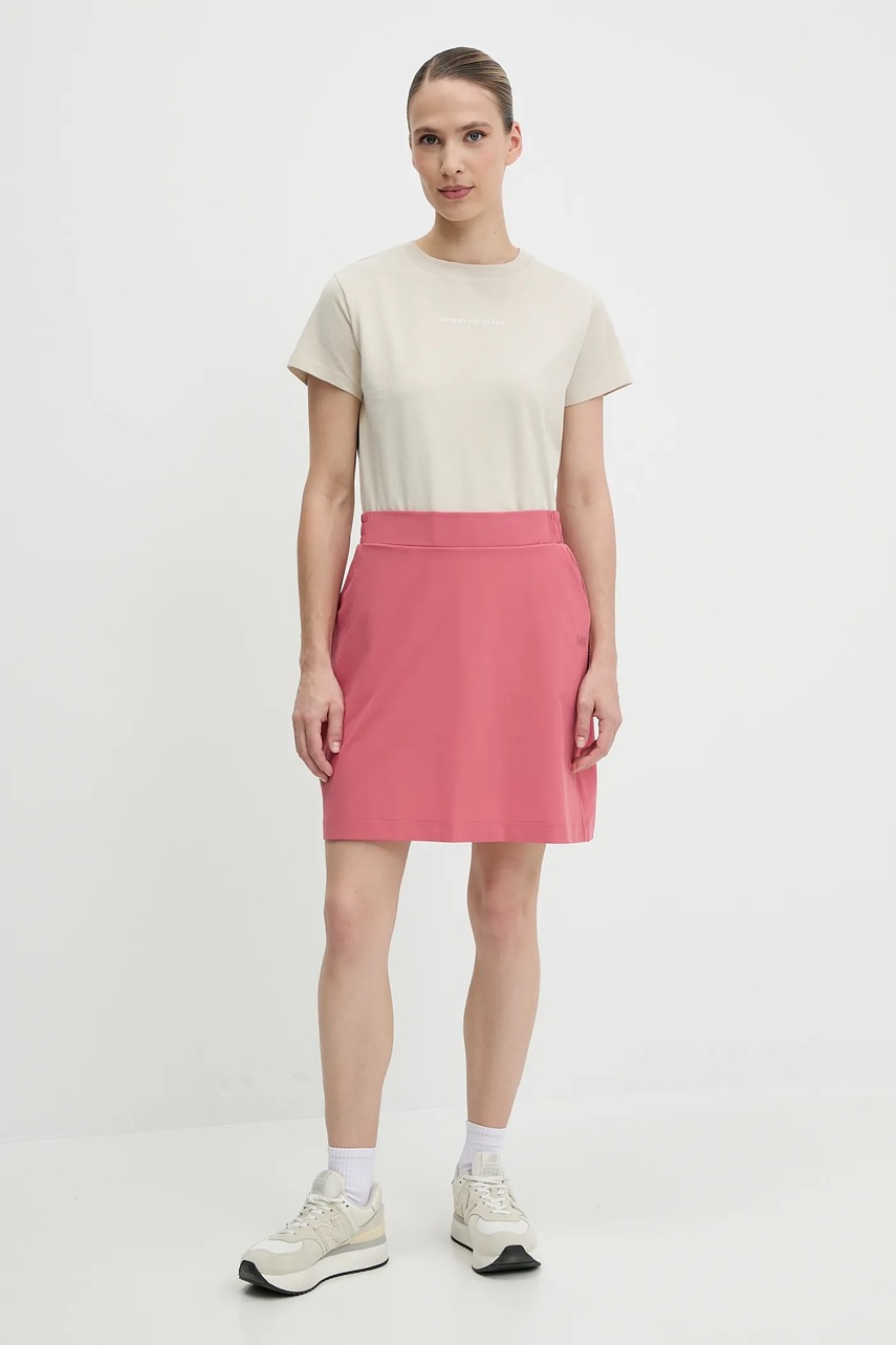 Юбка Helly Hansen цвет оранжевый mini прямая