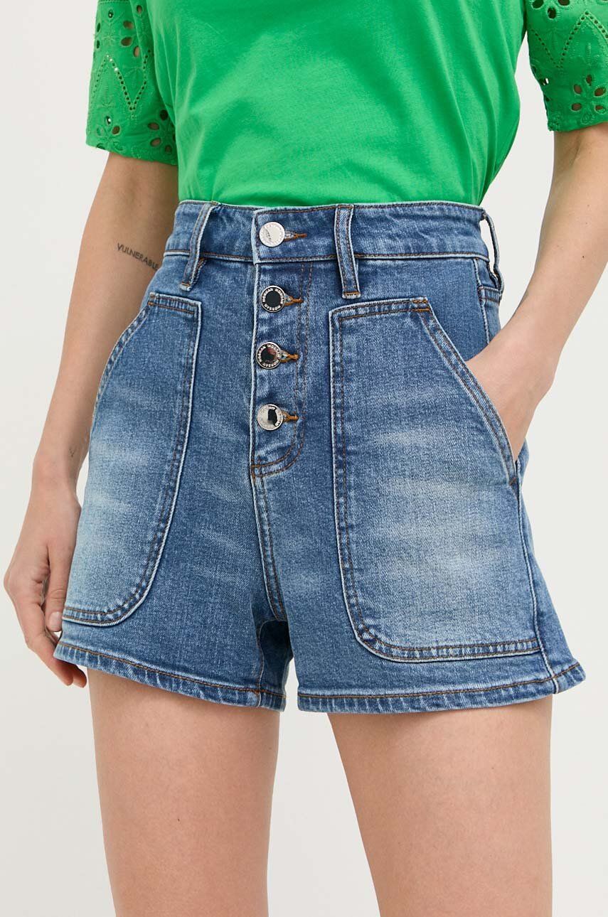 E-shop Džínové šortky Morgan dámské, hladké, high waist