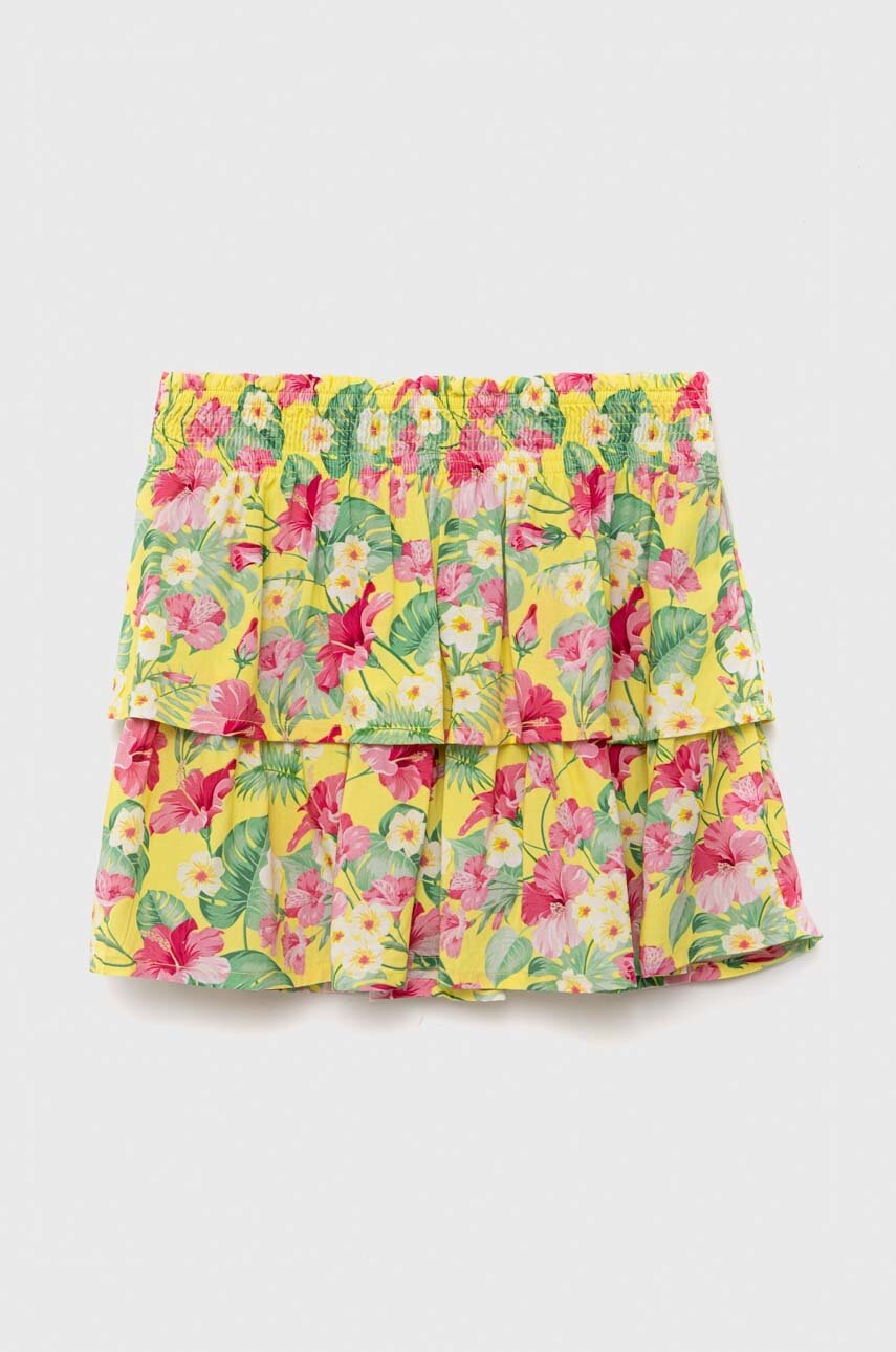 Детская юбка Birba&Trybeyond цвет жёлтый mini расклешённая Детская юбка Birba&Trybeyond цвет жёлтый mini расклешённая