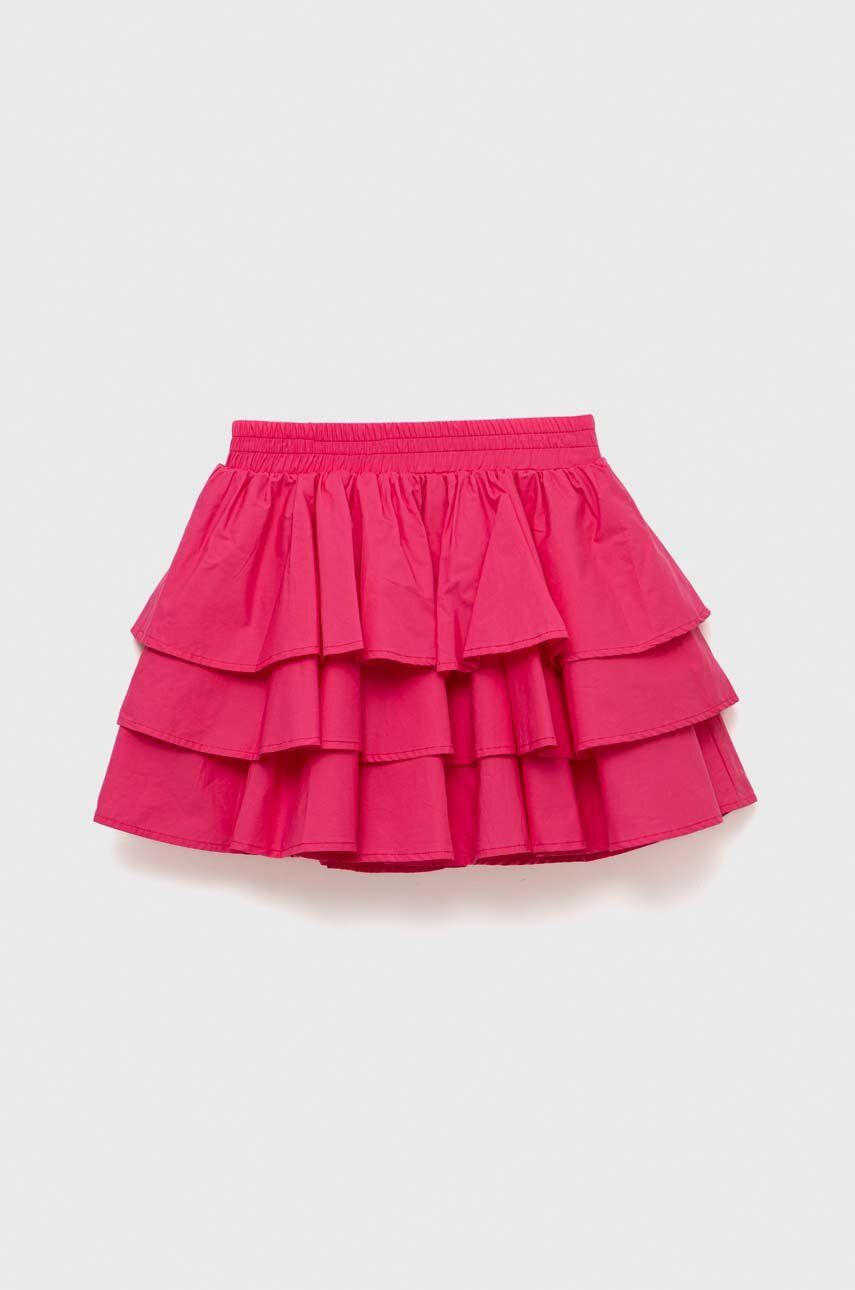 E-shop Dětská bavlněná sukně Birba&Trybeyond růžová barva, mini