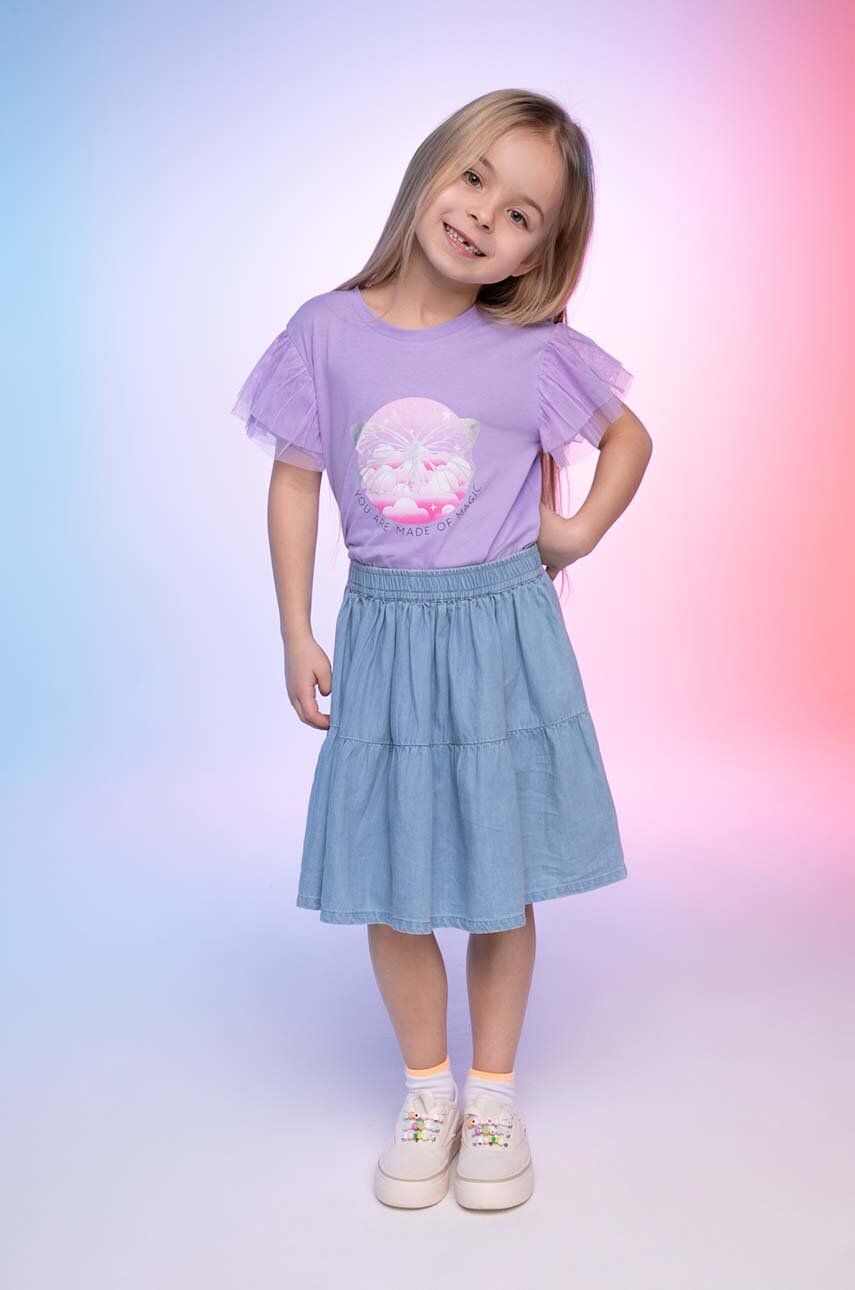 Levně Dětská bavlněná sukně Coccodrillo mini